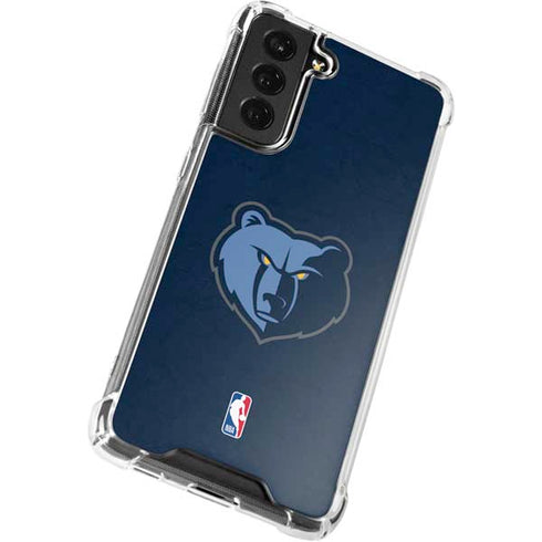NBA Memphis Grizzlies Distressed Galaxy S21 FE Clear Case